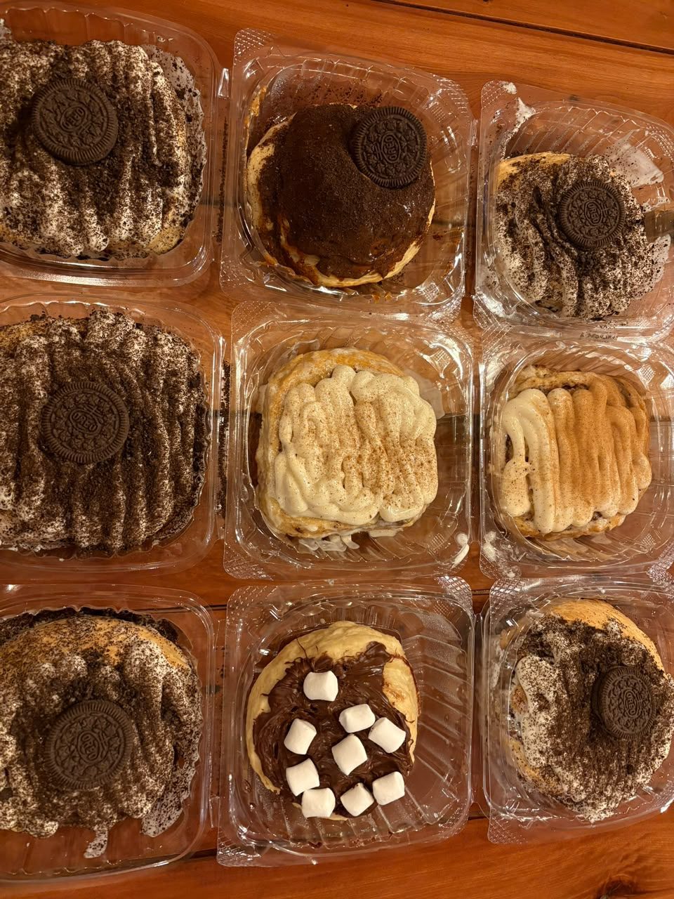 Nueve rolls variados listos para despacho